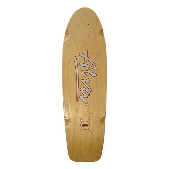 Alva Skates 1978 OG Logo Skateboard Deck - 8.5" x 30" Natural/Red/Silver (Deck Only)