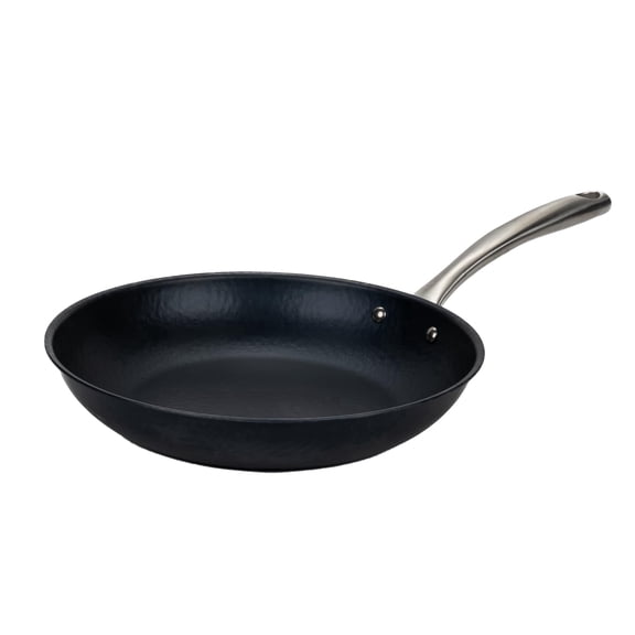 Alva Black Angus 9.5" Carbon Steel Frying Pan, Pre-Seasoned, Non Toxic