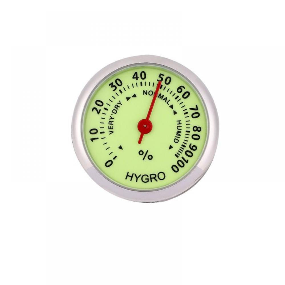 Alvage Auto Car Vehicle Thermometer Hygrometer Clock,Mini Small