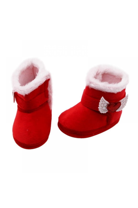 Infant Baby Boys Girls Boots Premium Soft Sole Anti-Slip Warm Winter Snow Boots Newborn Crib Shoes