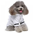 thumbnail image 1 of Alvage Pet Pajama With Hood Thickened Luxury Soft Cotton Hooded Bathrobe Quick Drying And Super Absorbent Dog Bath Towel Soft Pet Nightwear For Puppy Small Dogs Cats, White, 1 of 8