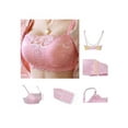 thumbnail image 1 of Alvage Women's Lace Gathered Bras Breathable Comfortable Lace Bralette, 1 of 7