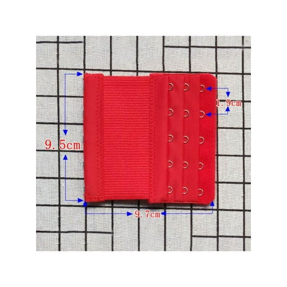 Alvage Women's Soft Comfortable Elastic Bra Extenders Bra Extension Strap 5 Hook 3 Row Lady's Bra Extender Bra Band