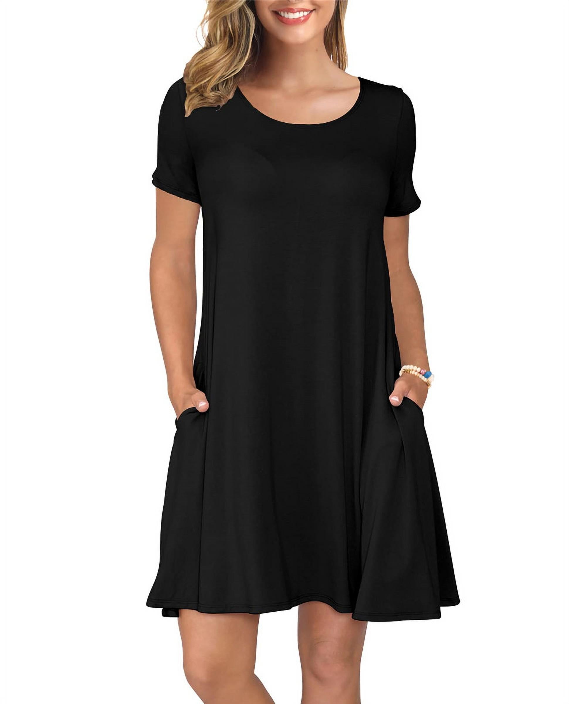 Black t best sale shirt swing dress