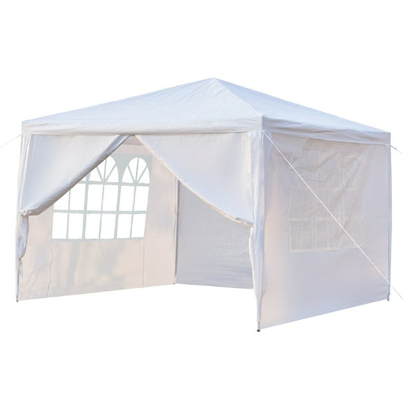Alvantor 10x10ft White Instant Pop Up Canopy Tent,Slant Leg Portable Outdoor Shelter with Carry Bag,4 Sides