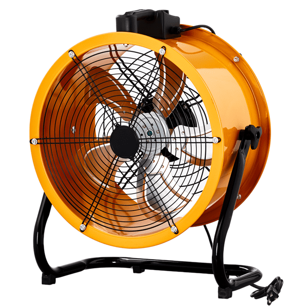 Alvantor 18-Inch High Velocity Floor Drum Fan, 218W, Orange