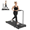 thumbnail image 1 of Alvantor 2.5HP Walking Pad Treadmill, Manual Incline Under Desk Treadmill with Shock Absorption for Small Apartments, Black, 1 of 7