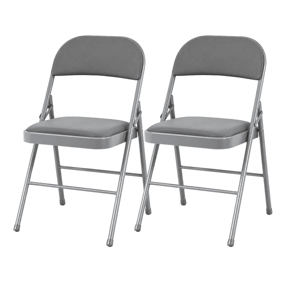 Alvantor 2 Pack/ 4 Pack Folding Chair, with Padded Cushion and Back - PU Leather Stackable Portable Dining Chairs Set, for Home and Office, Conference, Wedding, Party, Patio
