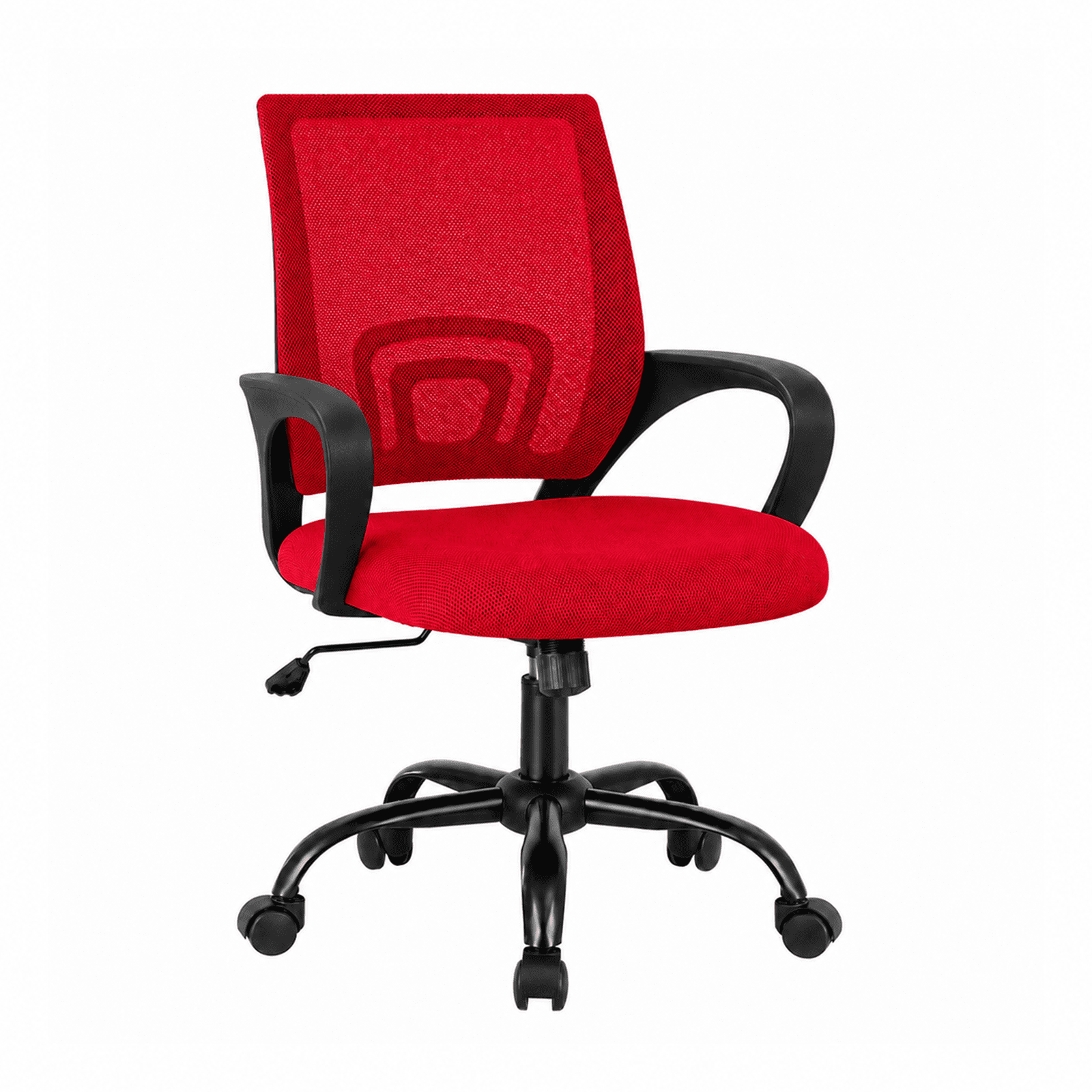 Alvantor 2 Set Office Chair, Ergonomic Mesh Desk Chair with Lumbar Support and Fixed Armrests, Adjustable Height & 360° Swivel, 250lbs