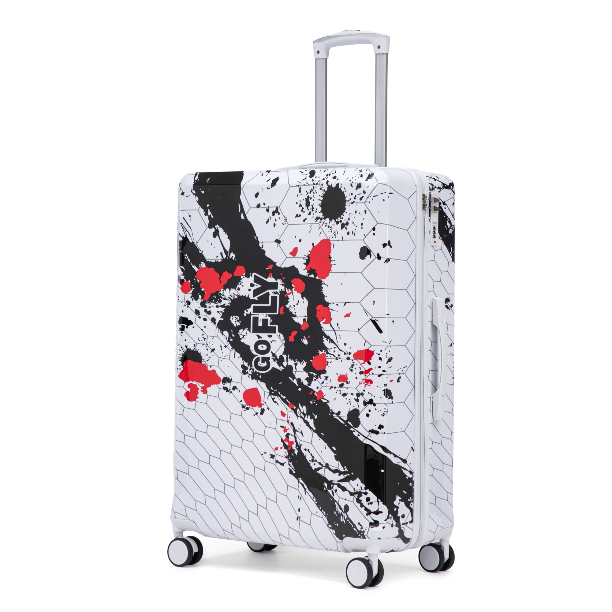 Alvantor 28" Luggage Hardside Suitcase With Spinner Wheels,Lightweight Luggage with TSA Lock Black
