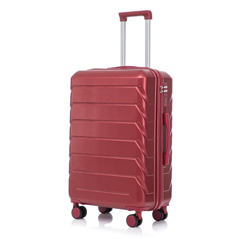 Alvantor 28inch Luggage, ABS Checked Suitcase with 4 Spinner