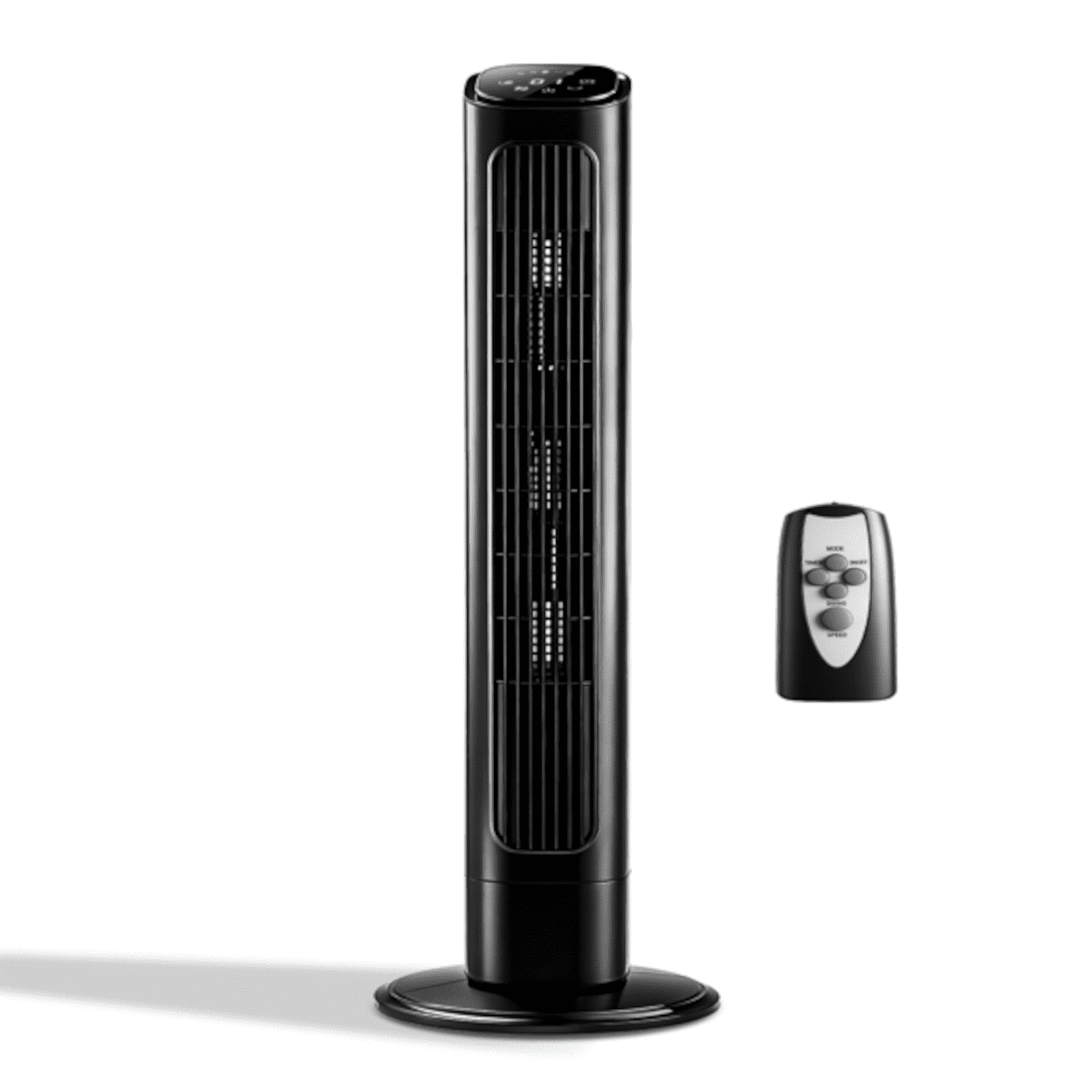 Alvantor 36-Inch Oscillating Tower Fan with Remote Control, 3 Speeds, 3 Modes and 9-Hour Timer, Black