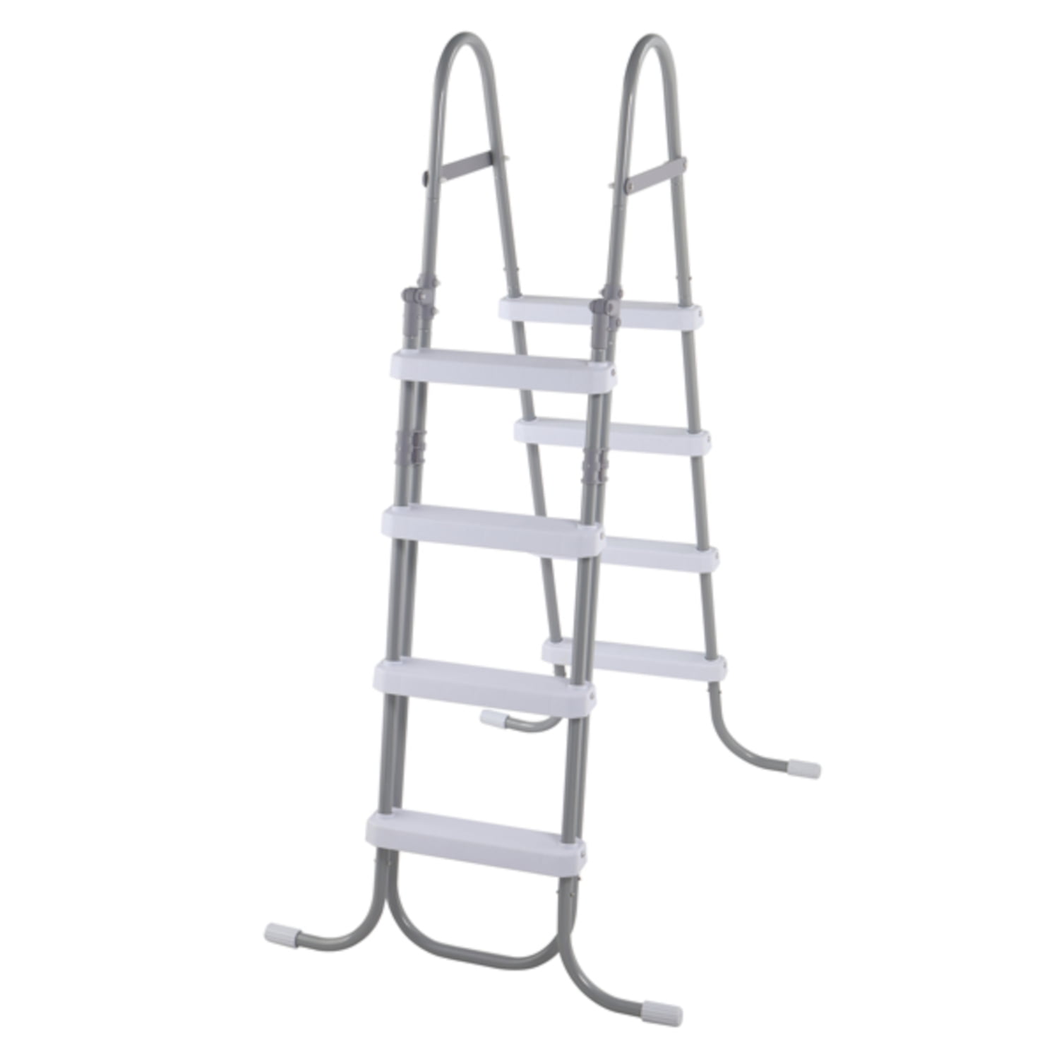 Alvantor 4-Step Above Ground Pool Ladder with Safety Buckle Foldable Entry Side 300 lb Capacity for Pools up to 52 in