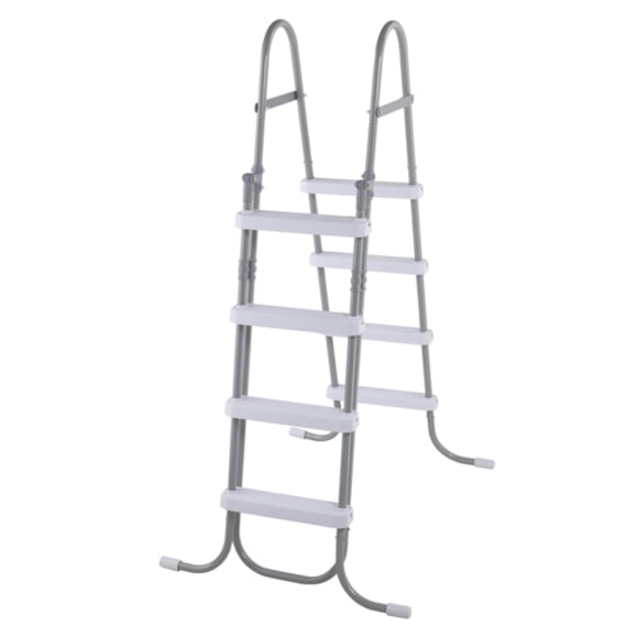 Alvantor 4-Step Above Ground Pool Ladder with Safety Buckle Foldable Entry Side 300 lb Capacity for Pools up to 52 in