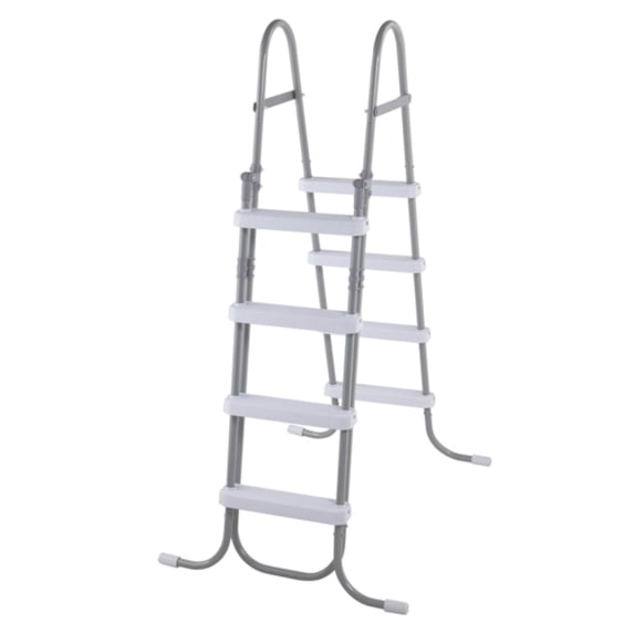 Alvantor 4-Step Above Ground Pool Ladder with Safety Buckle Foldable Entry Side 300 lb Capacity for Pools up to 52 in