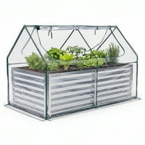 Alvantor 4-Tier Mini Greenhouse with Transparent Cover for Flowers, Vegetables, and Herbs