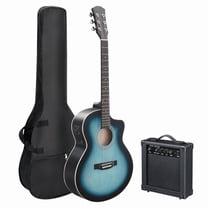 Alvantor 41" Cutaway Jumbo Acoustic Guitar Kit,Basswood,Rosewood Fingerboard,Rubbed Blue