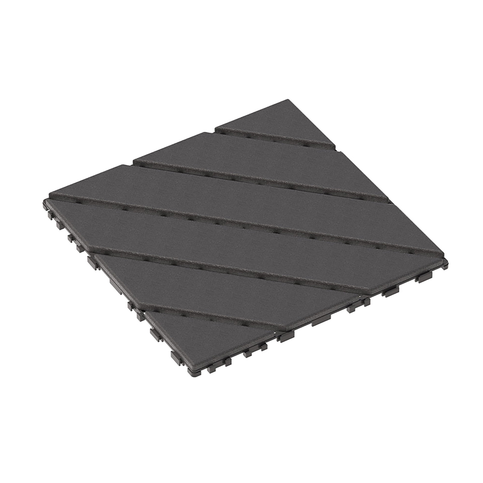 Alvantor 44 Pack Interlocking Deck Tiles, 12"x12"Plastic Waterproof Flooring Tiles for Outdoor & Indoor, Dark Gray