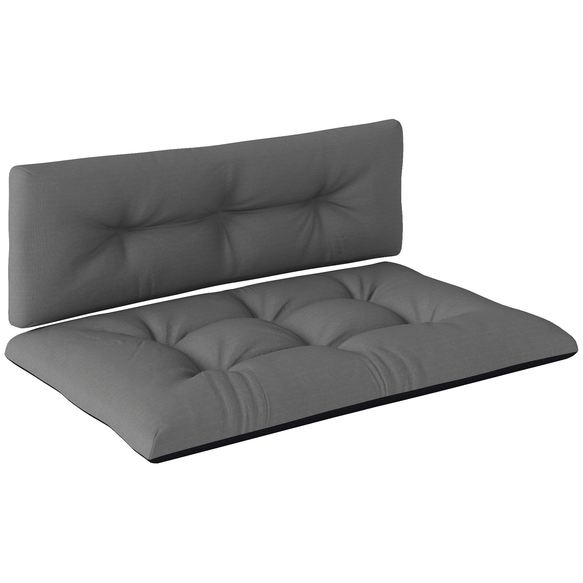 Alvantor 47"Patio Cushions 2 Seater Pallet Cushions 3.9" Bench Cushion for Garden, Patio, Black