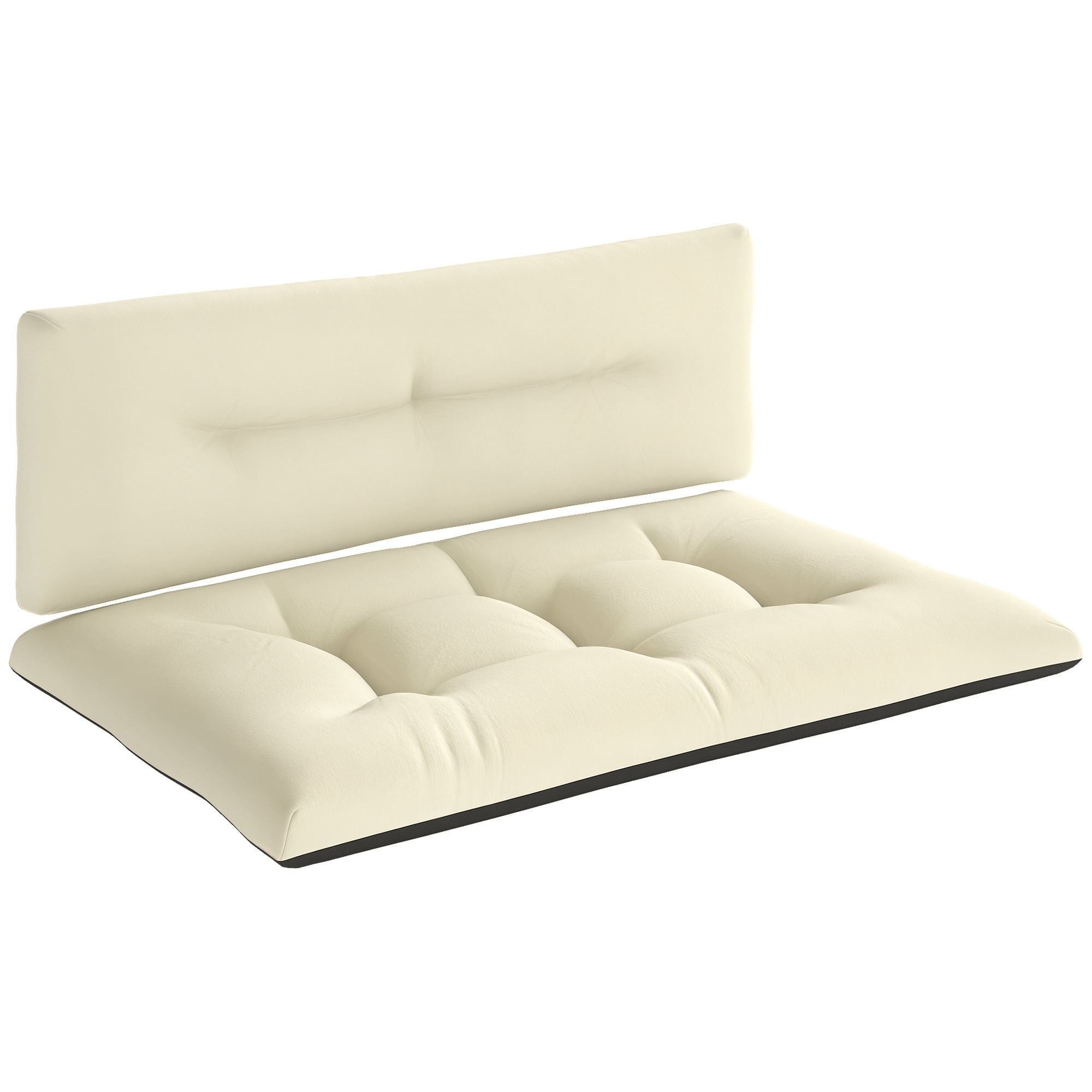 Alvantor 47"Patio Cushions 2 Seater Pallet Cushions 3.9" Bench Cushion for Garden, Patio,Cream White