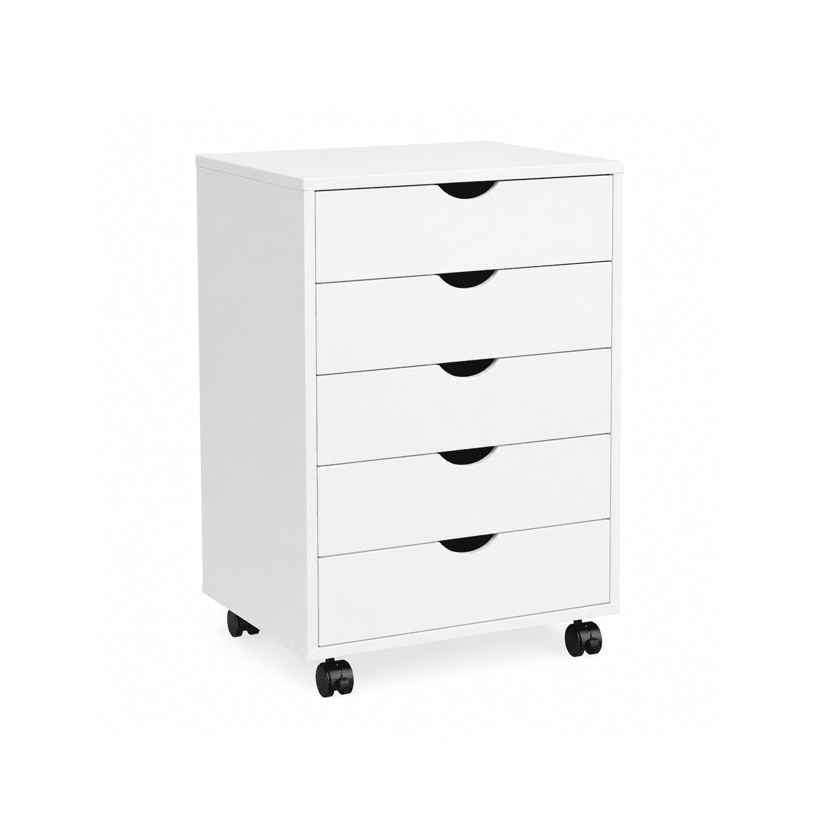 Alvantor 5/7-Drawer Storage Cabinet with Rolling Wheels, Lockable Casters, Spacious Drawers & Top Shelf for Office & Home