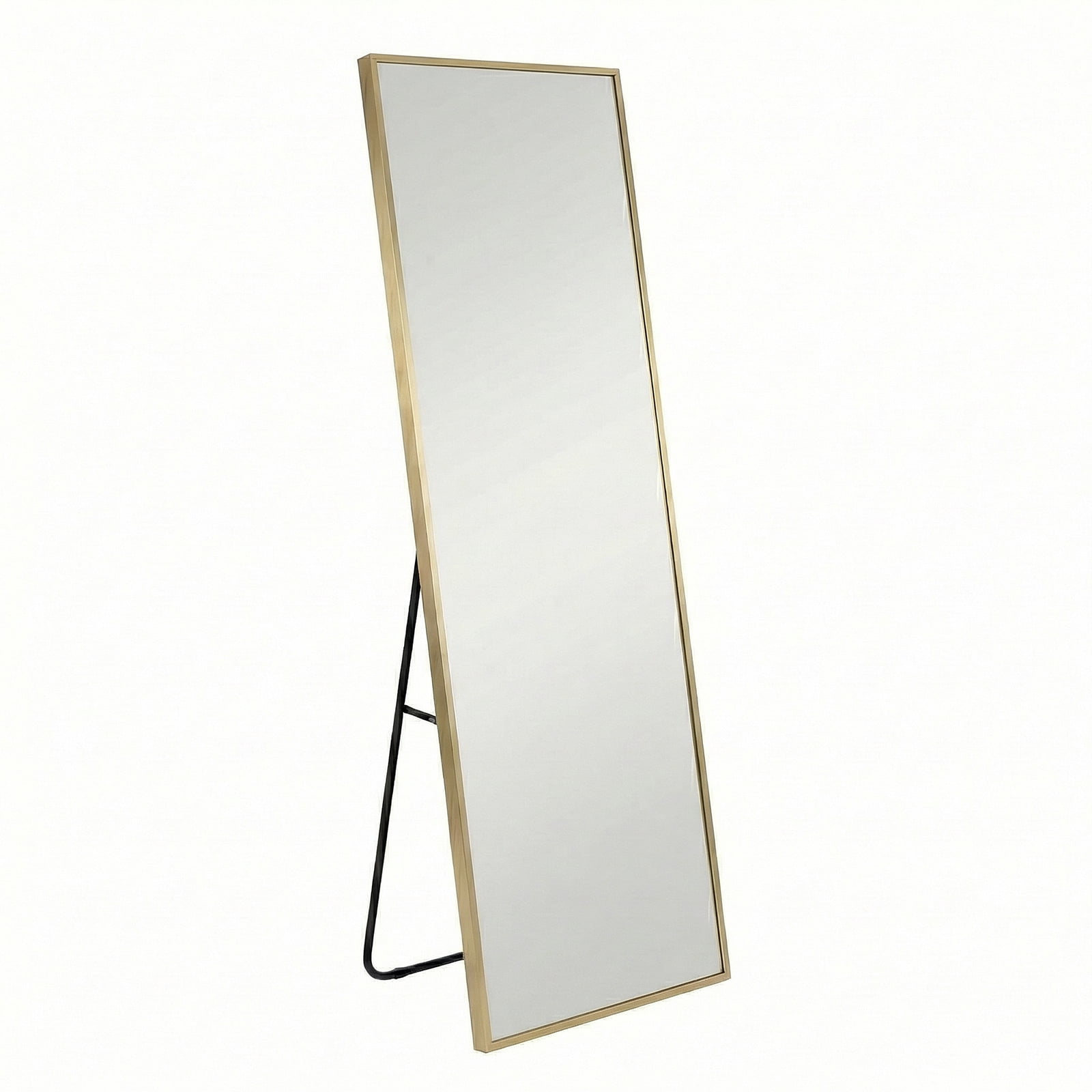 Alvantor 59"/64"/71" Full Length Mirror Floor Standing, Anti-Rust Aluminum Frame, Arch/Rectangle, Black/Gold