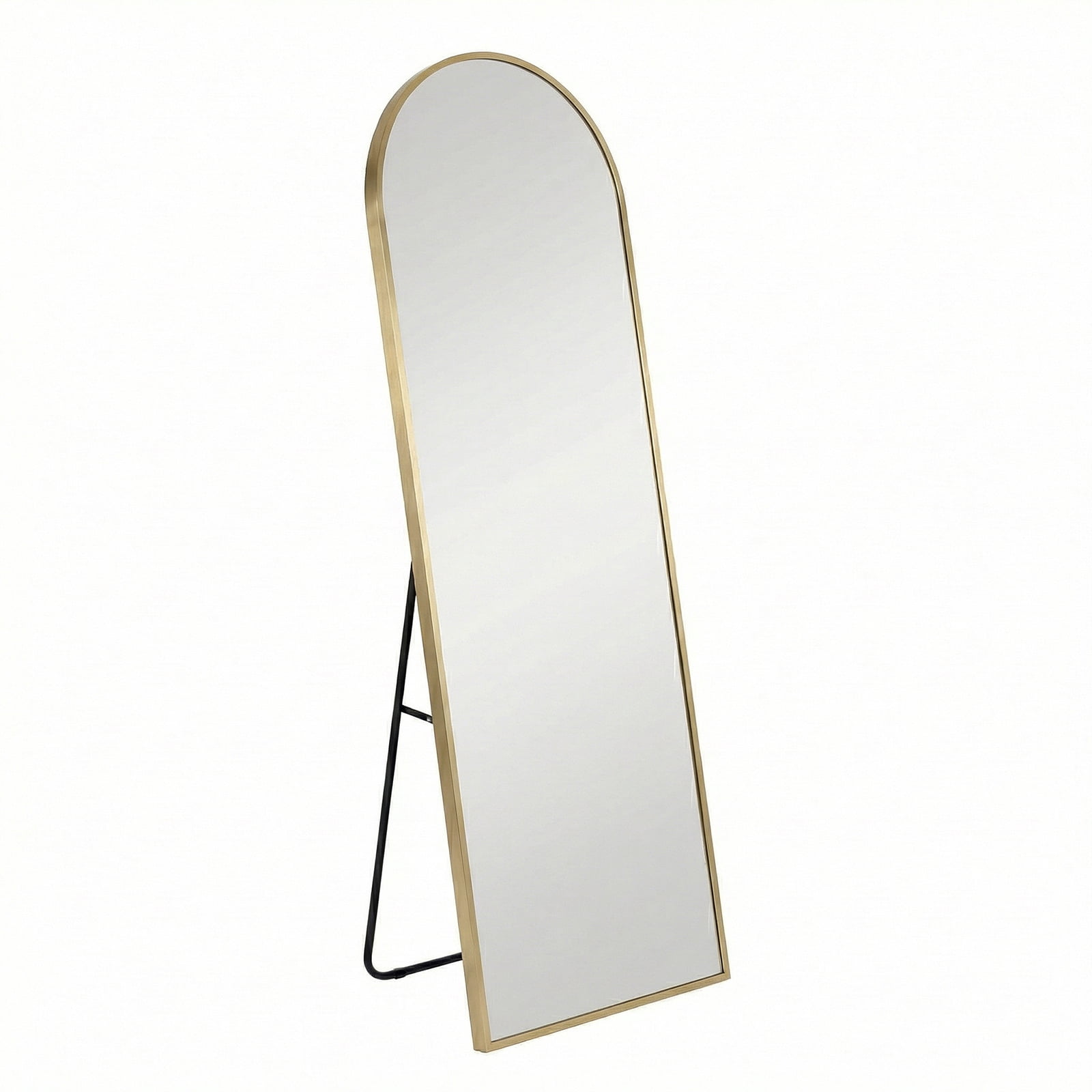 Alvantor 59"/64"/71" Full Length Mirror Floor Standing, Anti-Rust Aluminum Frame, Arch/Rectangle, Black/Gold
