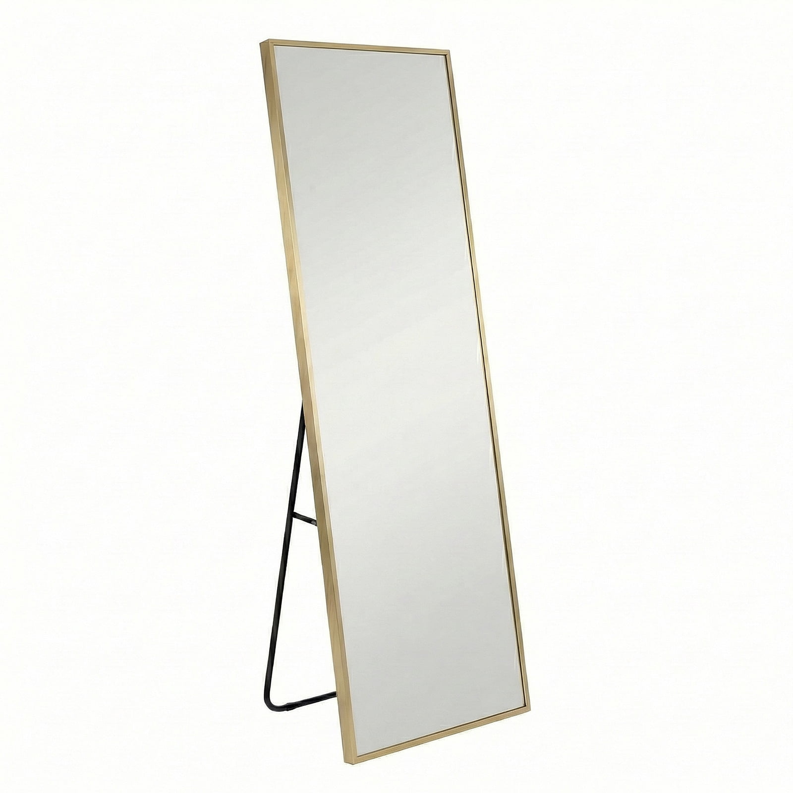 Alvantor 59"/64"/71" Full Length Mirror Floor Standing, Anti-Rust Aluminum Frame, Arch/Rectangle, Black/Gold