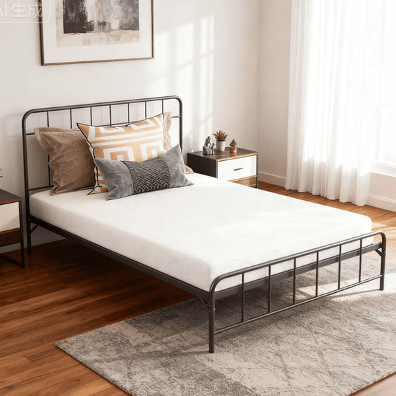 Alvantor 6" Twin Memory Foam Mattress,Medium Soft,Breathable Cooling,for Kids Teens Dorms & Guest Rooms,White