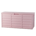 thumbnail image 1 of Alvantor Pink 75 Gallon Resin Outdoor Deck Storage Box with Wheels and Handles, 1 of 10