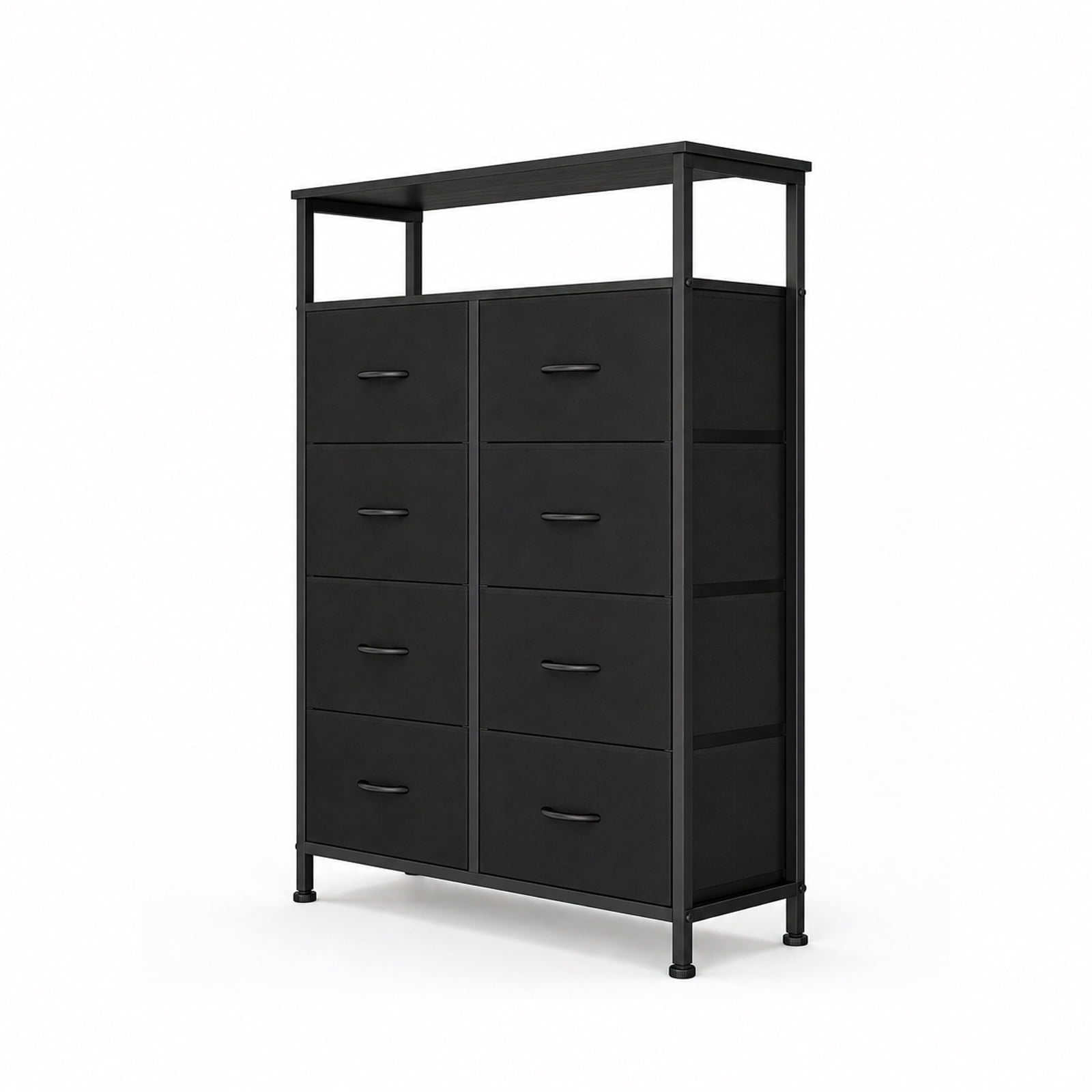 Alvantor 8-Drawer Fabric Dresser with Open Shelf, Chest of Drawers, Steel, MDF, Storage Organizer Unit, Closet, Entryway