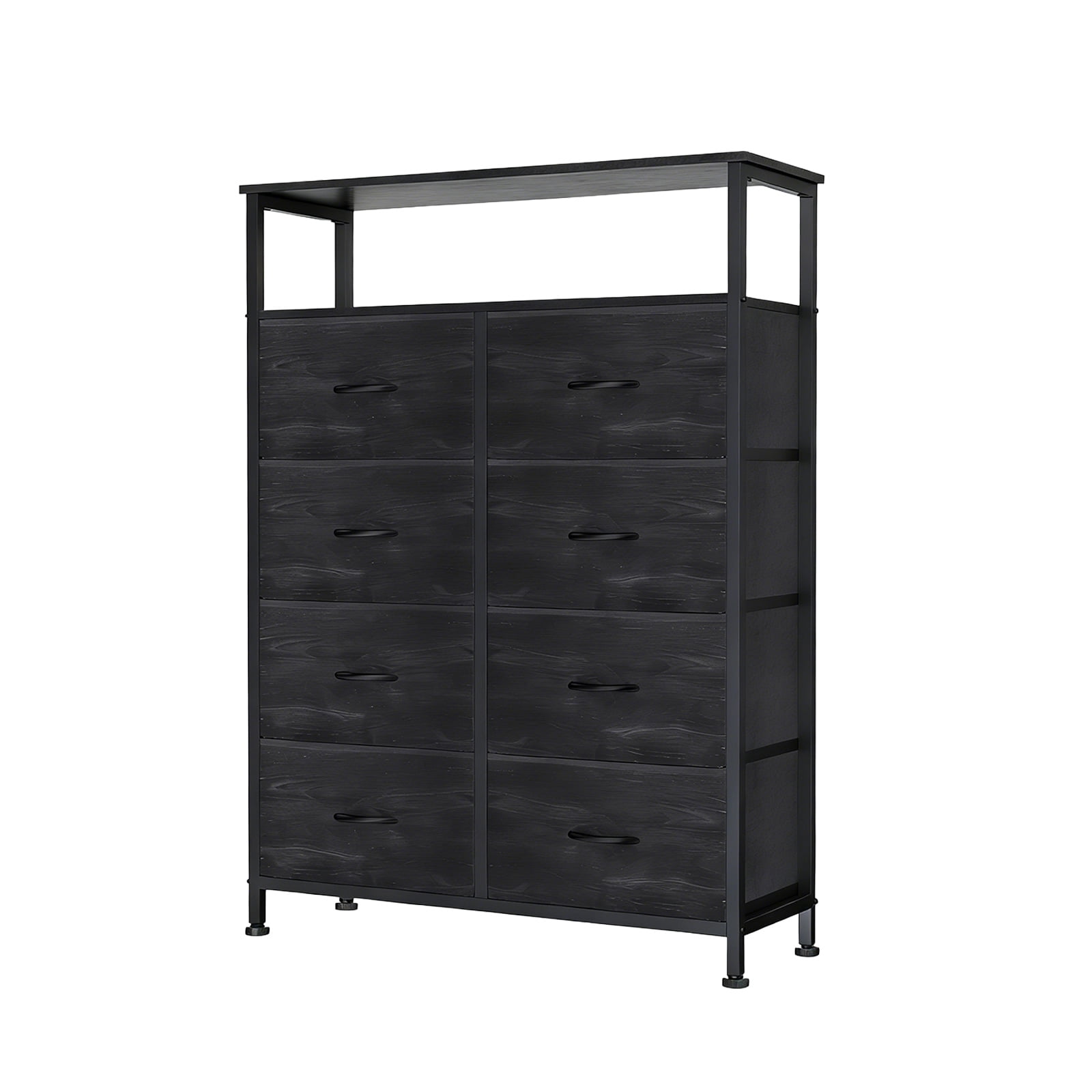 Alvantor 8-Drawer Fabric Dresser with Open Shelf, Chest of Drawers, Steel, MDF, Storage Organizer Unit, Closet, Entryway