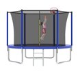 thumbnail image 1 of Alvantor 8Ft Kids Trampoline Round Trampolines with Basketball Hoop & Enclosure Net, Age 3-10 Blue, 1 of 7