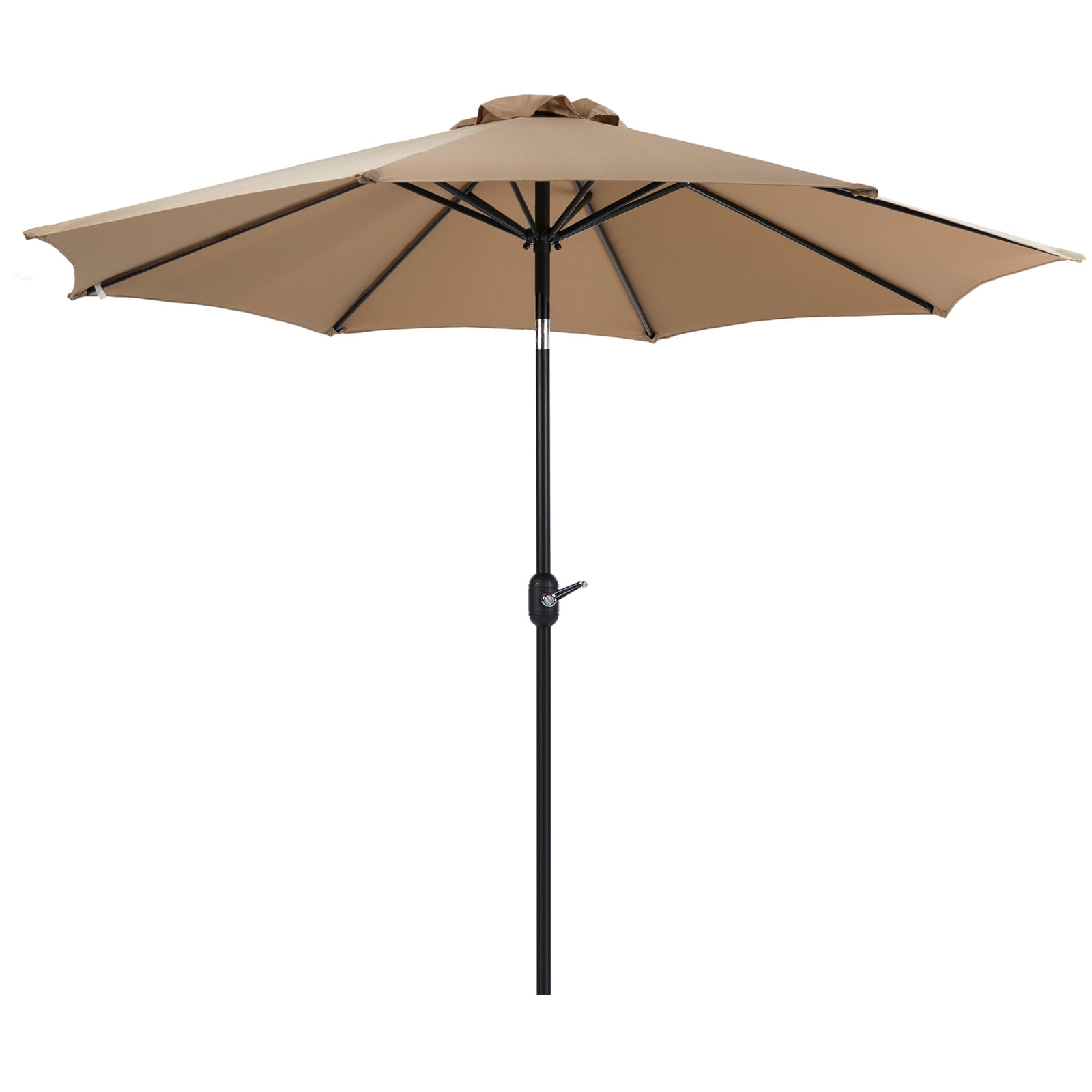 Alvantor 9FT Outdoor Patio Umbrella with Push Button Tilt & Crank, 8 Sturdy Ribs UV Protection Waterproof for Garden, Backyard