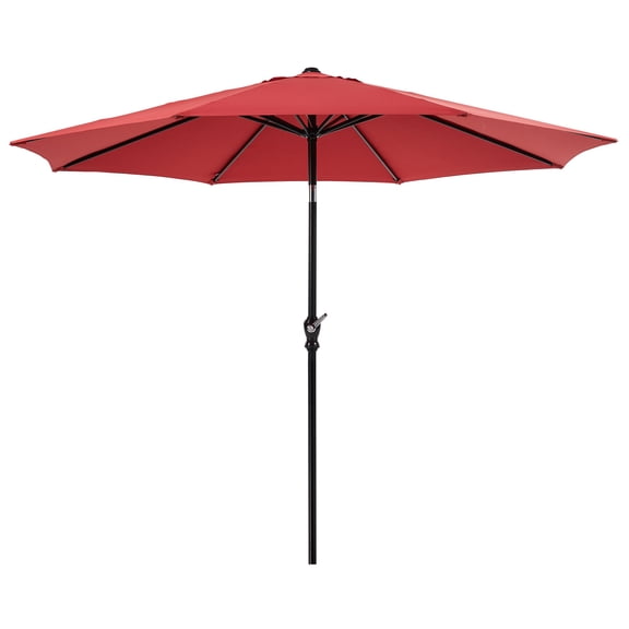 Alvantor 9FT Outdoor Patio Umbrella with Push Button Tilt & Crank, 8 Sturdy Ribs UV Protection Waterproof for Garden, Backyard