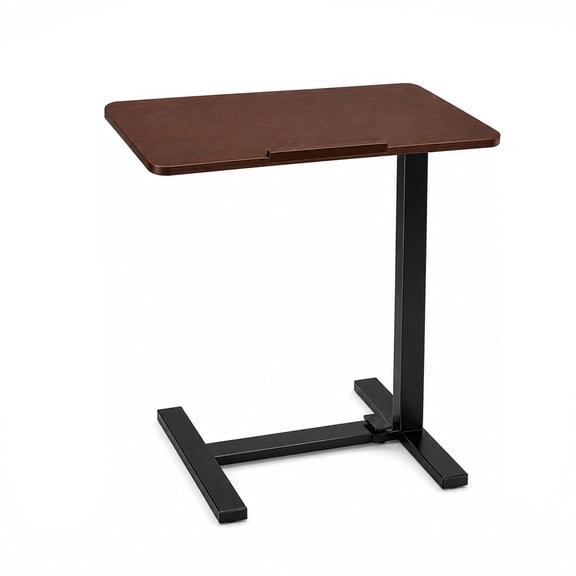 Alvantor Adjustable Bedside Table with Wheels, Overbed Table Portable Standing Cart & Laptop Desk with Adjustable Height and Inclination, Suitable for Bed, Couch, Wheelchair