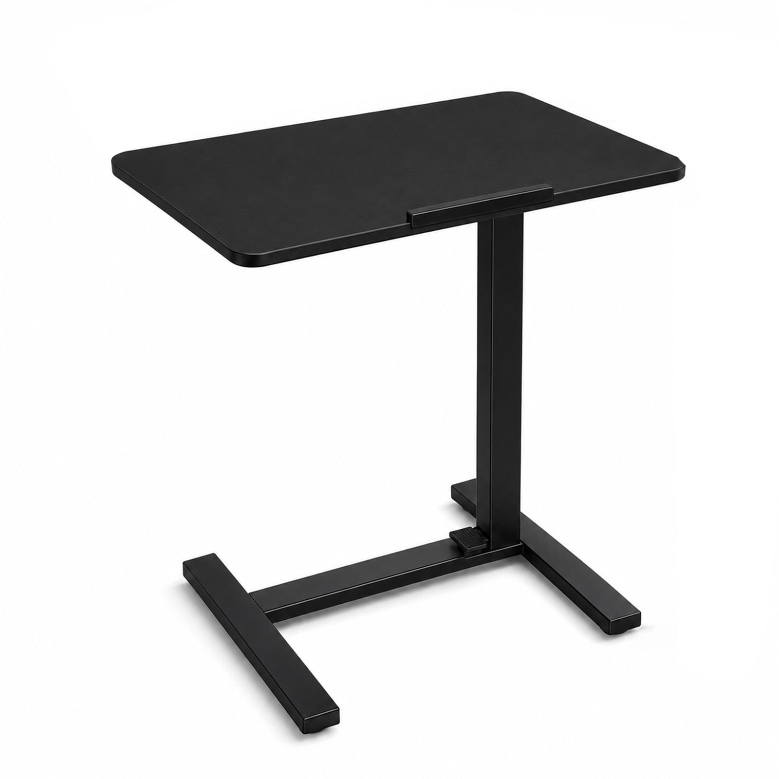 Alvantor Adjustable Bedside Table with Wheels, Overbed Table Portable Standing Cart & Laptop Desk with Adjustable Height and Inclination, Suitable for Bed, Couch, Wheelchair