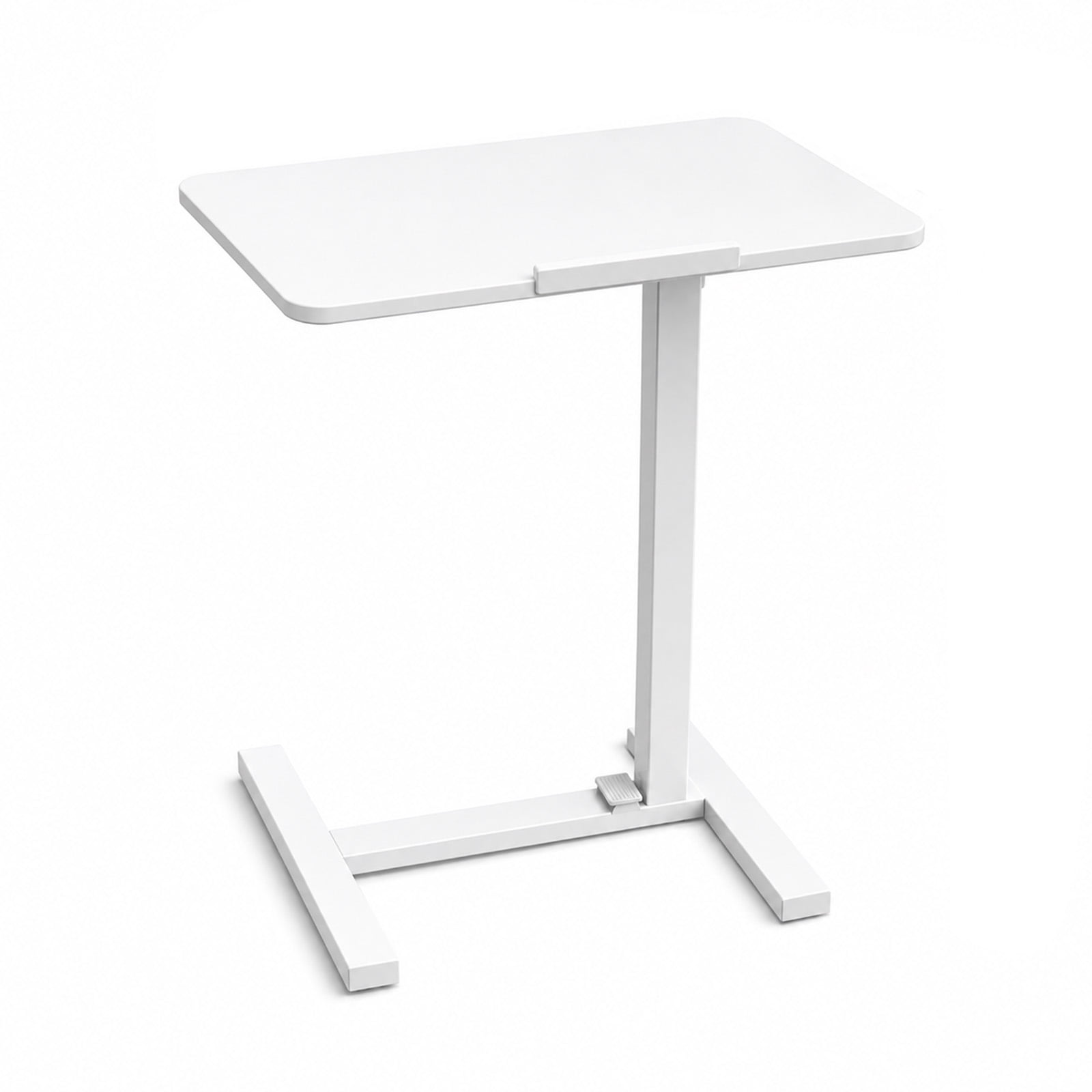 Alvantor Adjustable Bedside Table with Wheels, Overbed Table Portable Standing Cart & Laptop Desk with Adjustable Height and Inclination, Suitable for Bed, Couch, Wheelchair