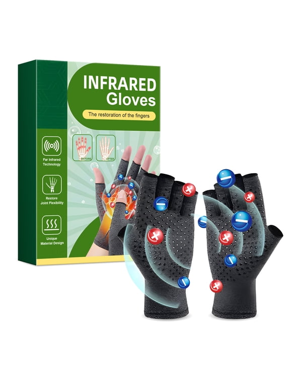Arthritis Gloves for Carpal Tunnel Pain Relief, Gray, 1 Pair - Men & Women