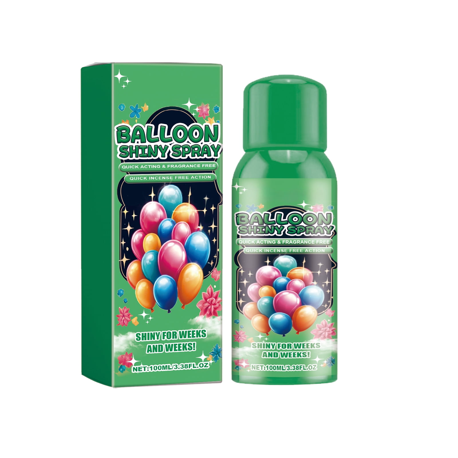 Alvantor Balloon Shine Spray for Latex Balloons, Instant Party Shine Finish, 3.38fl.oz