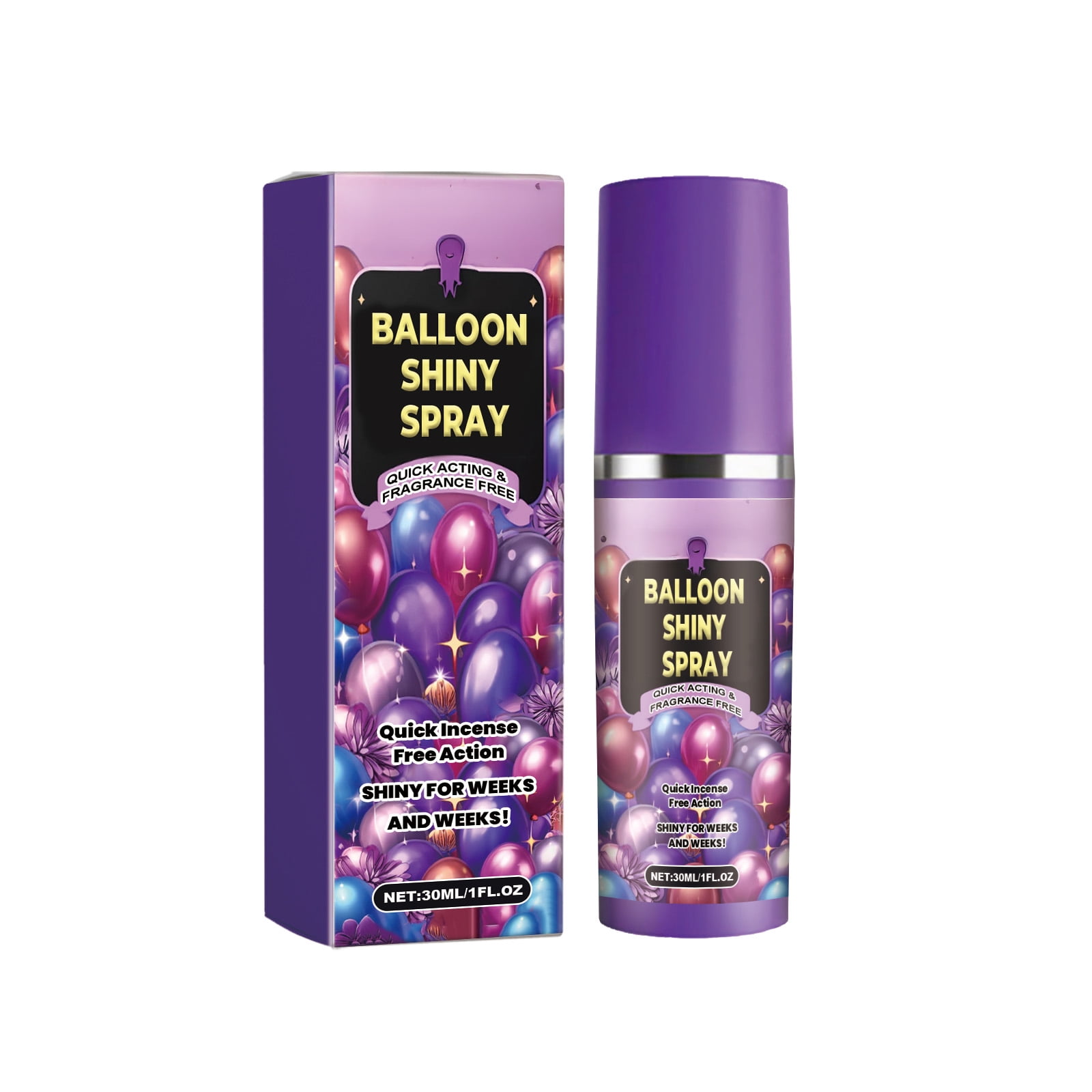 Alvantor Balloon Shine Spray for Latex, High Gloss Anti-Oxidation Lasting Shine, Party Decorations, 1fl.oz