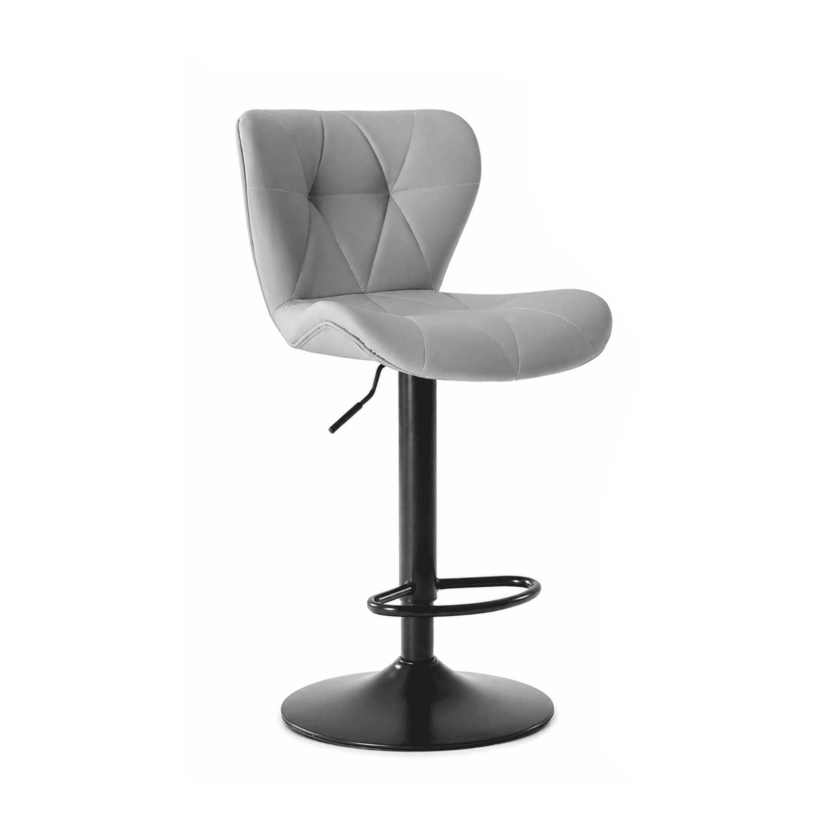 Alvantor Bar Stools Set of 2, Adjustable Swivel Barstools, Fabric Upholstered Barstools Counter Height with Backrest for Bar and Kitchen Island