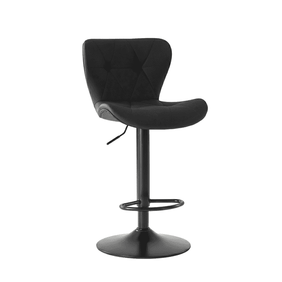 Alvantor Bar Stools Set of 2, Adjustable Swivel Barstools, Fabric Upholstered Barstools Counter Height with Backrest for Bar and Kitchen Island