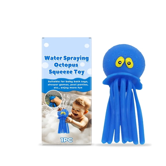 Alvantor Bath Toys Octopus Water Spraying Squeeze Toy for Kids Bath Pool Beach Outdoor Fun