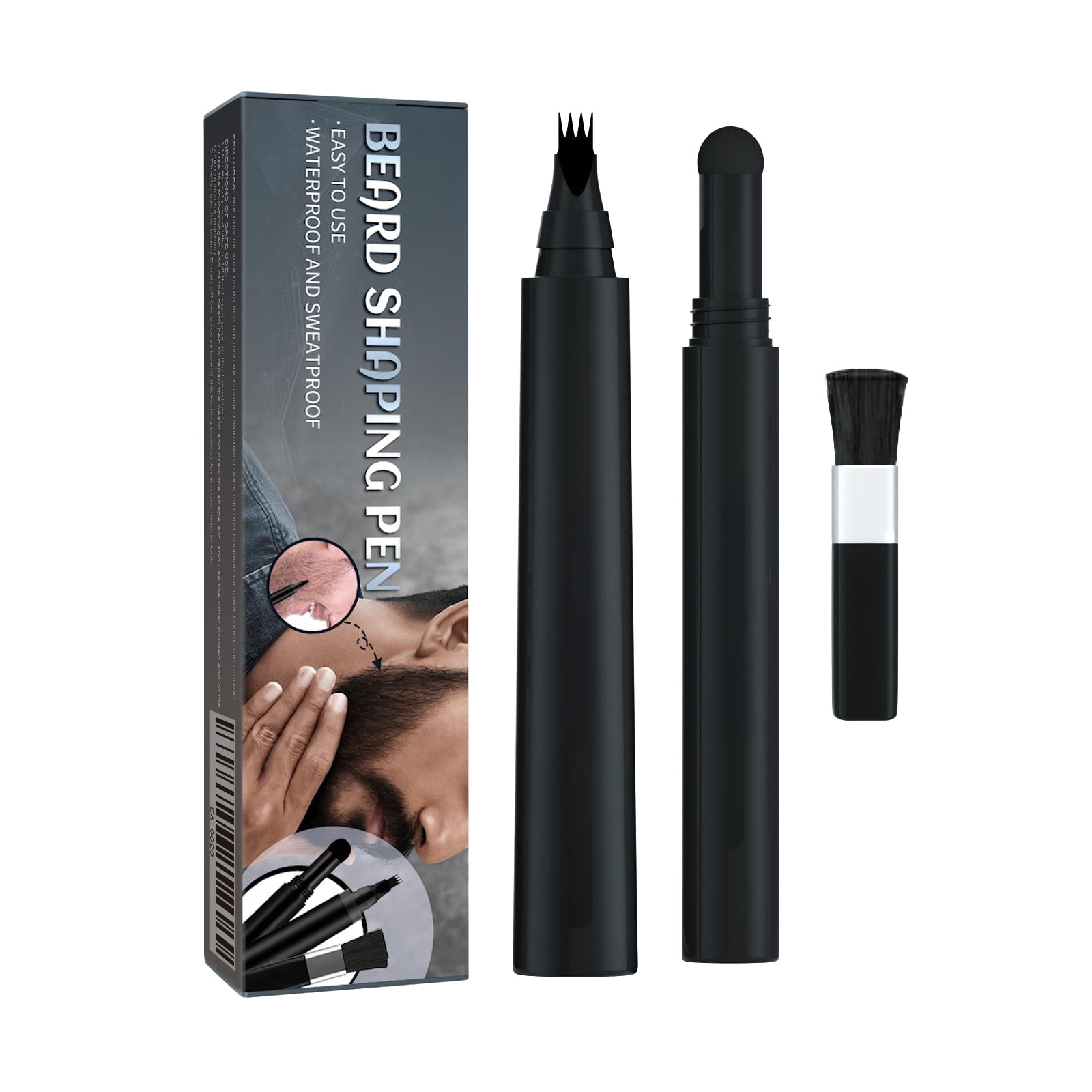 Alvantor Beard Pen Filler Kit for Men - Waterproof & Sweat Proof Facial Hair Enhancer