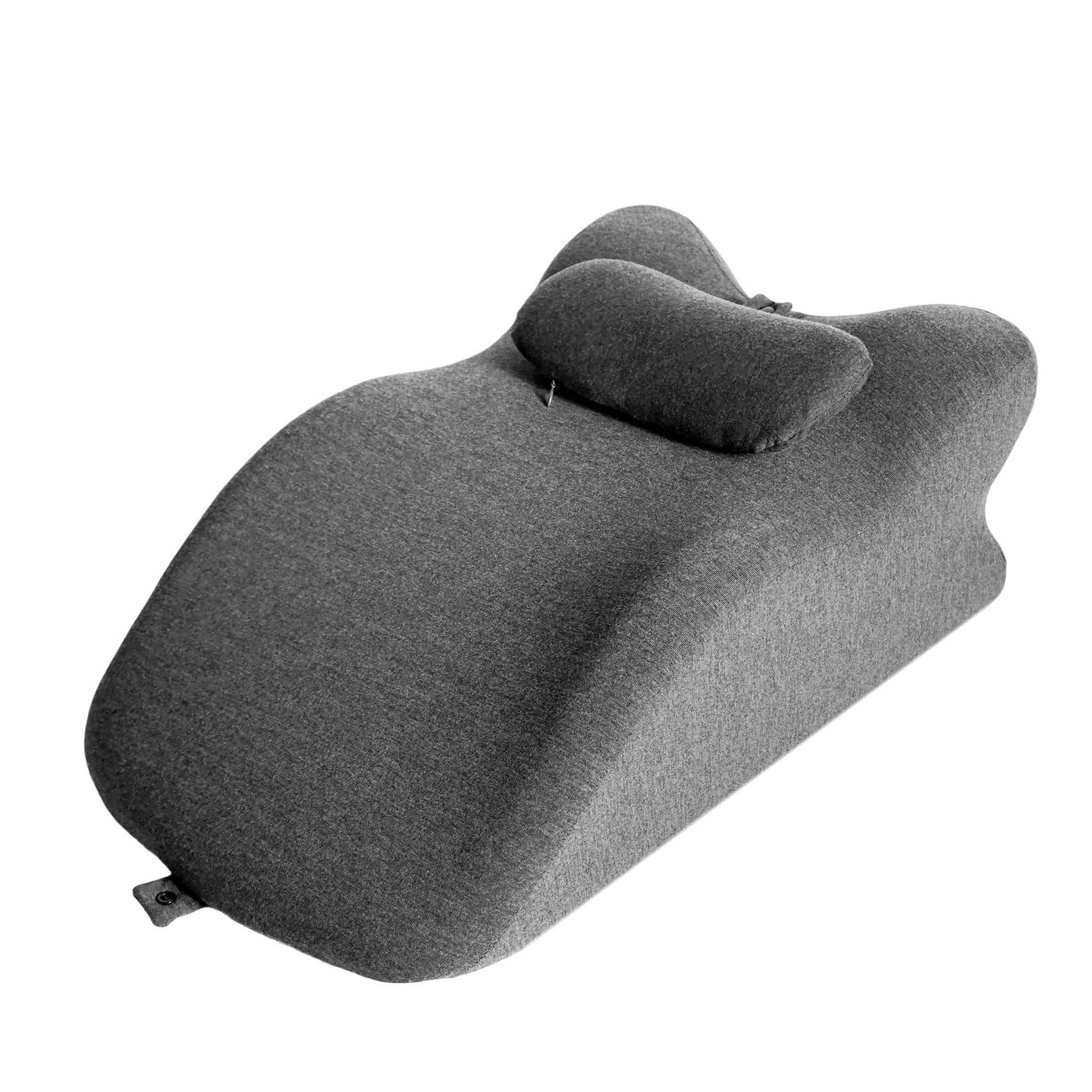 Alvantor Bed Wedge Pillow with Memory Foam Ergonomic Spinal Posture Support for Sleeping and Acid Reflux, Heartburn Gray