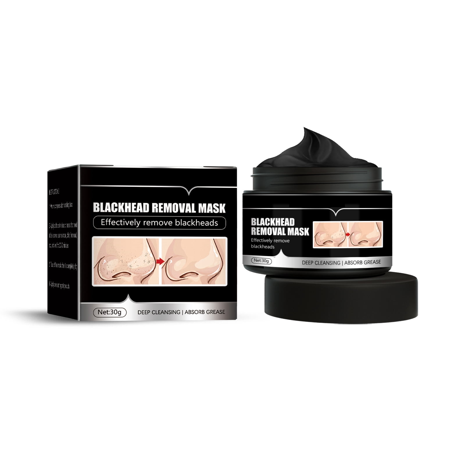 Alvantor Blackhead Remover Mask, Charcoal Peel off, Pore Minimizer, 1.05oz
