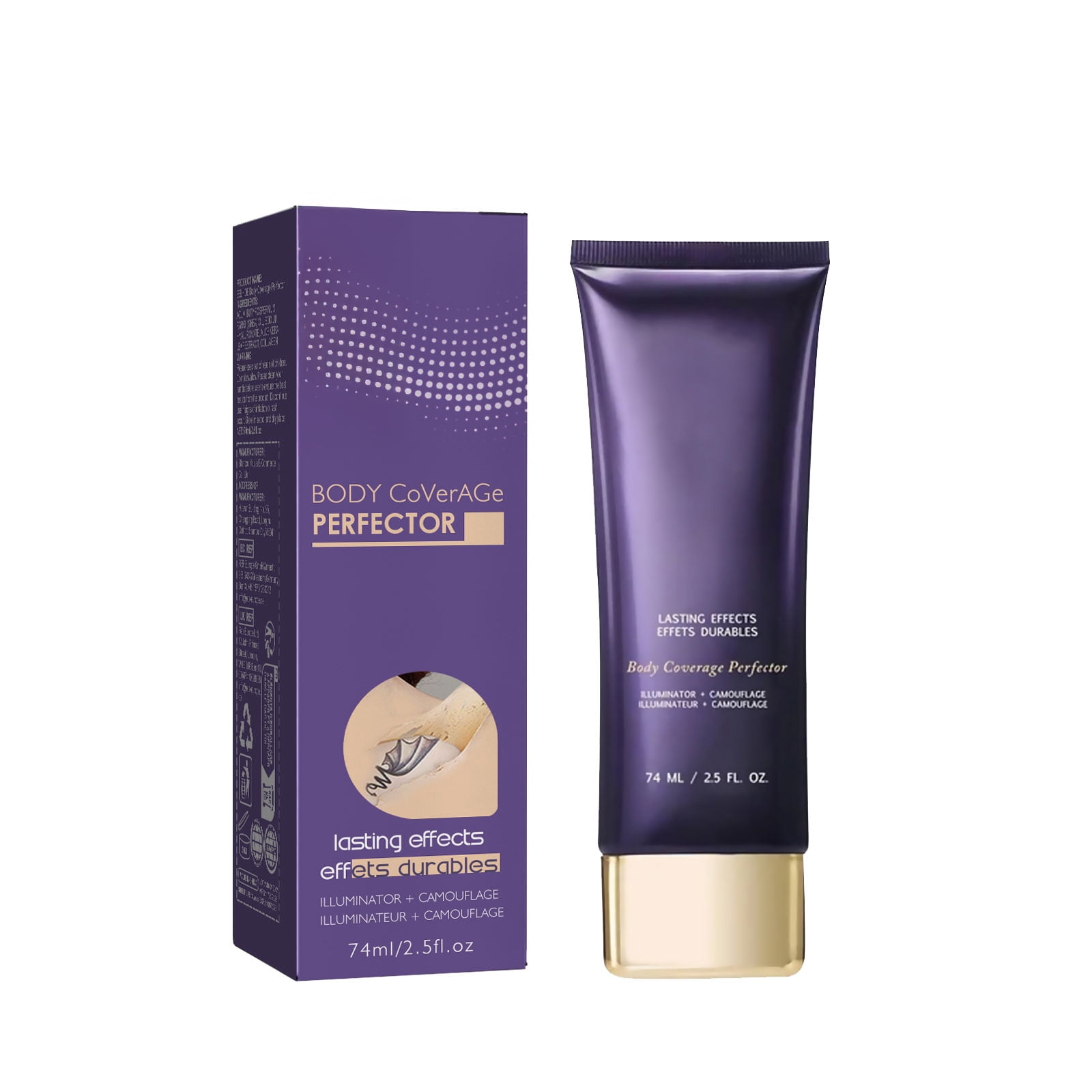 Alvantor Waterproof Tattoo Cover Up Makeup Concealer, 2.5 fl. oz, Body Coverage Perfector