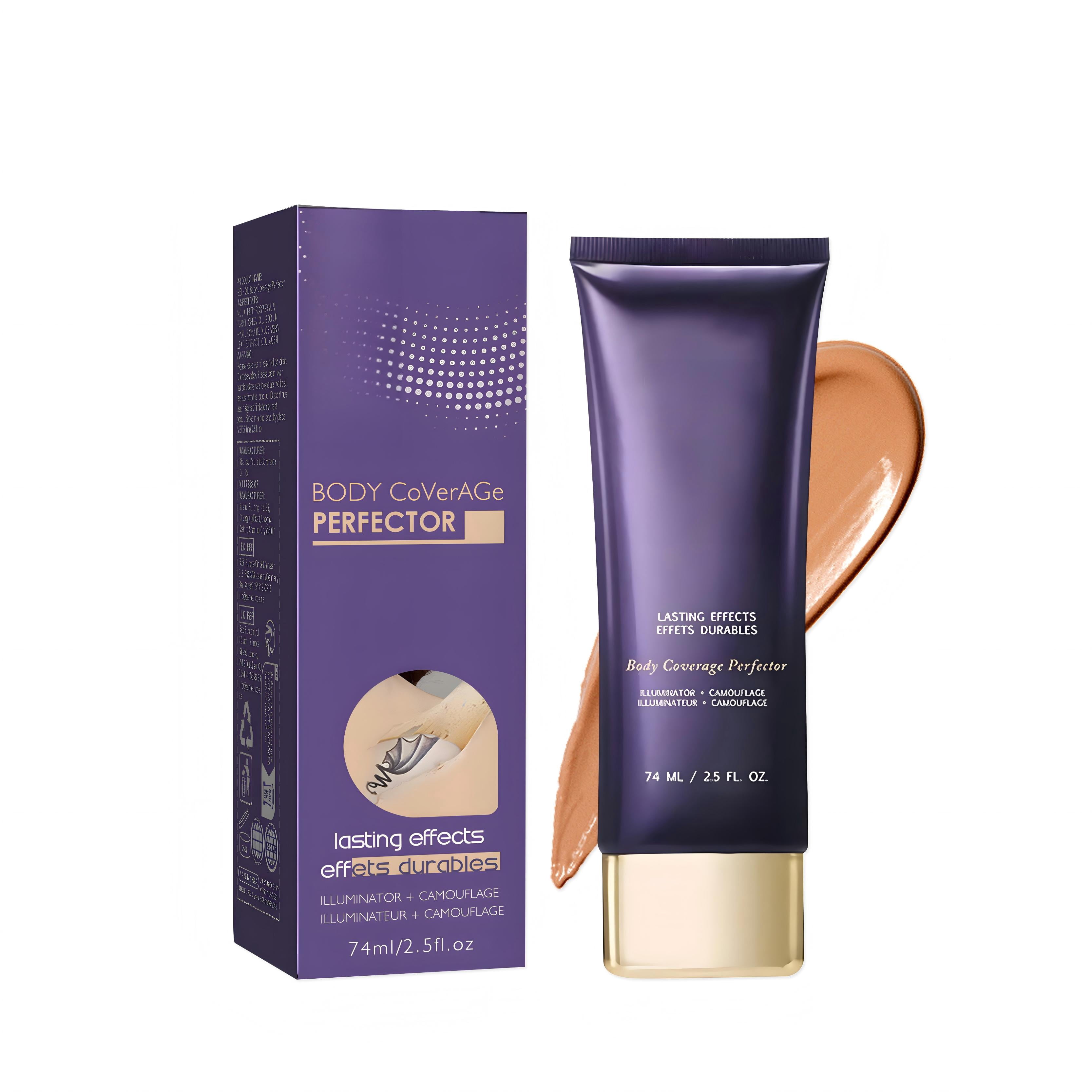 Alvantor Waterproof Tattoo Cover Up Makeup Concealer Body Coverage Perfector, Bronze 2.5 fl. oz