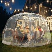 Alvantor Bubble Igloo Tent Clear Pop up Canopy Family Camping Gazebo 15'x15'x8.5' Beige